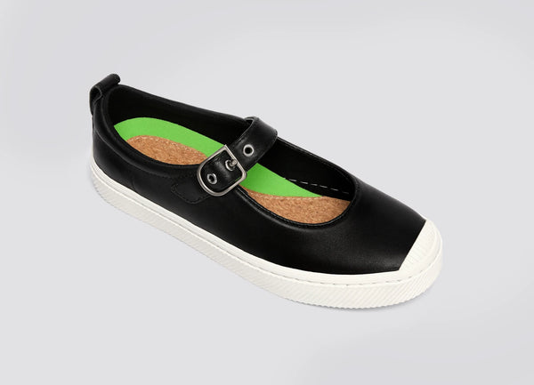 Carma Shoes OCA Mary Jane Black Napa Leather