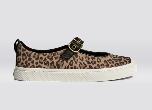 carma shoes OCA Mary Jane Leopard Print Suede