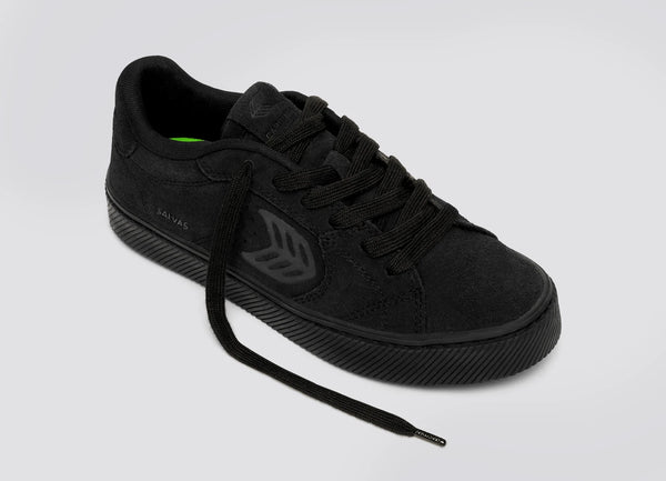 Carma Shoes SALVAS All Black Suede