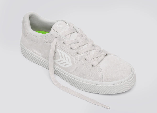 Carma Shoes SALVAS All Smoke White Suede