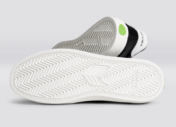 Carma Shoes SALVAS Black Smooth Leather/Off-White