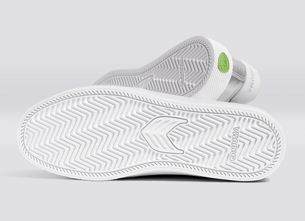 Carma Shoes SALVAS Metallic Silver Smooth Leather