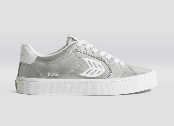 carma shoes SALVAS Metallic Silver Smooth Leather