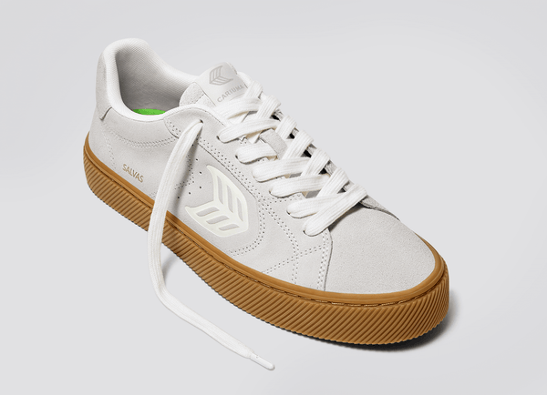 Carma Shoes SALVAS Smoke White Gum Suede/Off-White