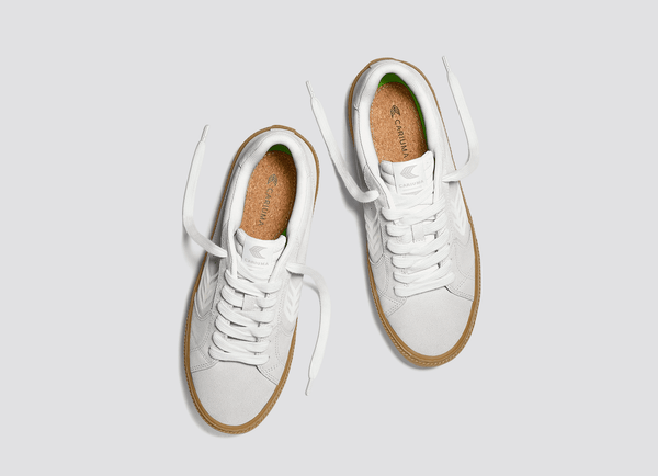 Carma Shoes SALVAS Smoke White Gum Suede/Off-White
