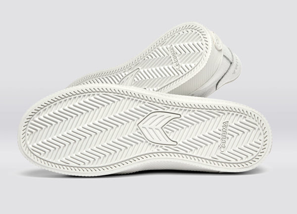 Carma Shoes SALVAS White Pebbled Leather/Ice