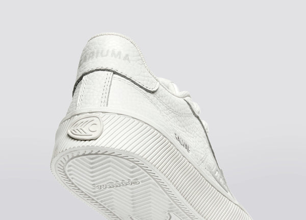 Carma Shoes SALVAS White Pebbled Leather/Ice