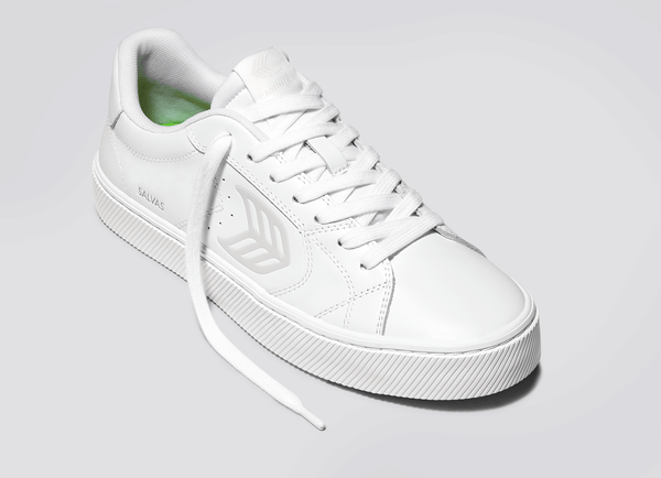 Carma Shoes SALVAS White Smooth Leather/Ice