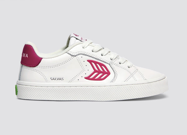carma shoes SALVAS White Smooth Leather/Jazzy Pink