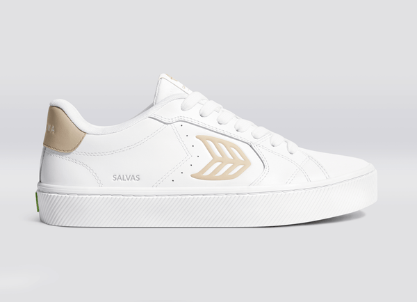 carma shoes SALVAS White Smooth Leather/Sand