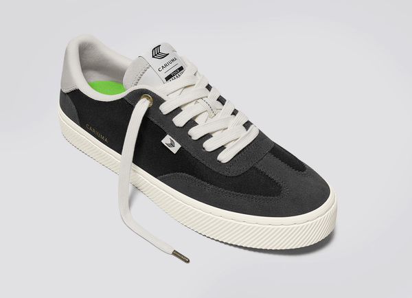 Carma Shoes TOCA Black Nylon & Suede