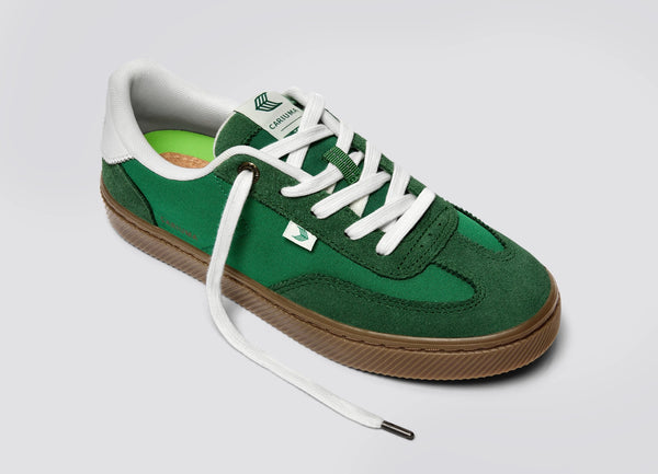 Carma Shoes TOCA Green Gum Nylon & Suede