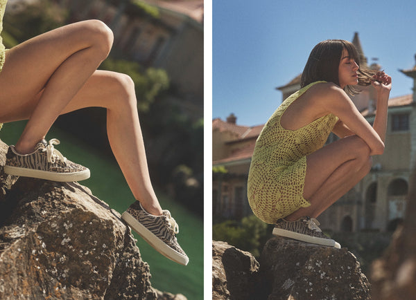 Carma Shoes TOCA Leopard Print & Zebra Print Suede