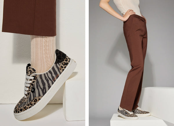 Carma Shoes TOCA Leopard Print & Zebra Print Suede