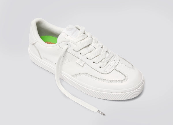 Carma Shoes TOCA White Soft Grain Leather