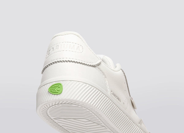 Carma Shoes TOCA White Soft Grain Leather