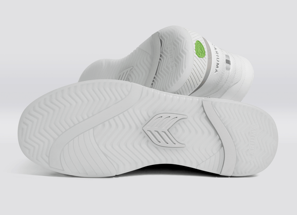 Carma Shoes UBA High White Pebbled Leather/Ice