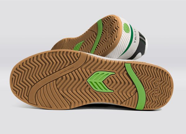 Carma Shoes UBA PRO Smoke White/Green & Black