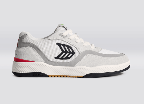 carma shoes UBA PRO Smoke White/Red & Black