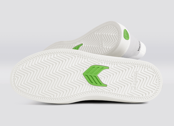 Carma Shoes VALLELY White Leather & Suede/Ice