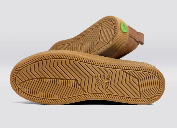 Carma Shoes OCA Low Sienna Brown Gum Pebbled Leather