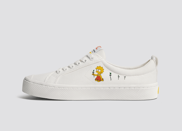 Carma Shoes OCA Low The Simpsons Lisa Off-White Canvas