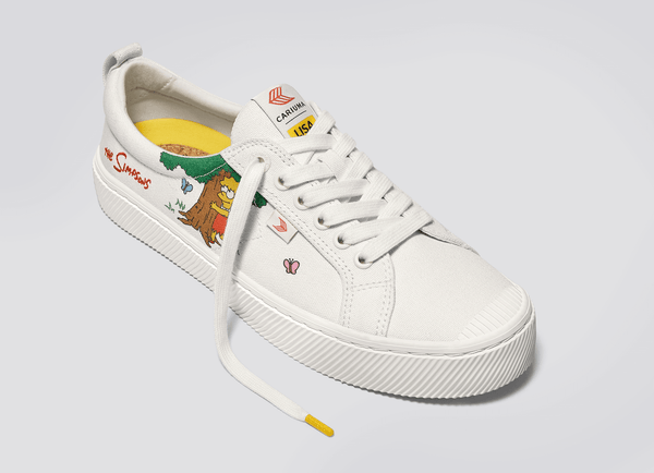Carma Shoes OCA Low The Simpsons Lisa Off-White Canvas