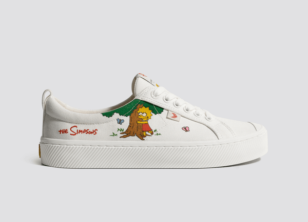 carma shoes OCA Low The Simpsons Lisa Off-White Canvas