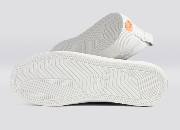 Carma Shoes OCA Low White Pebbled Leather/Pantone Peach Fuzz