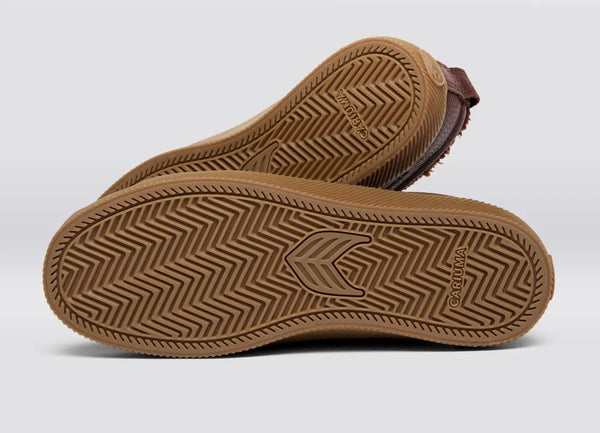 Carma Shoes OCA THERMA Low Brown Gum Pebbled Leather