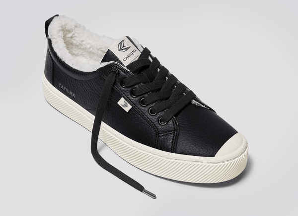 Carma Shoes OCA THERMA Low Therma Black Pebbled Leather