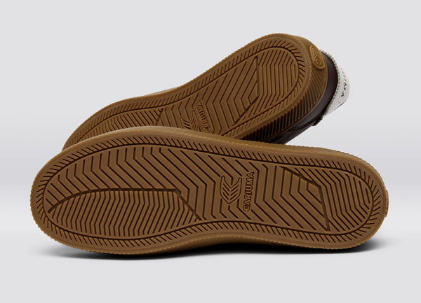 Carma Shoes TOCA Brown Gum Soft Grain Leather & Suede