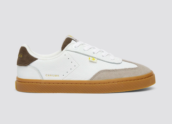 carma shoes TOCA White Pebbled Leather & Suede/Plaza Taupe & Dark Khaki