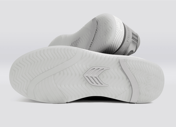 Carma Shoes UBA Charcoal Grey Suede & Mesh/Metallic Silver & Light Grey