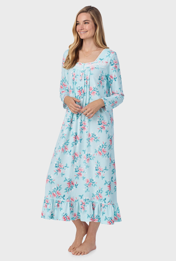 Carole Hochman Blooming Lily Cotton Ballet Nightgown