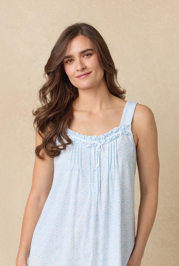 Carole Hochman Blue Shells Cotton Waltz Nightgown