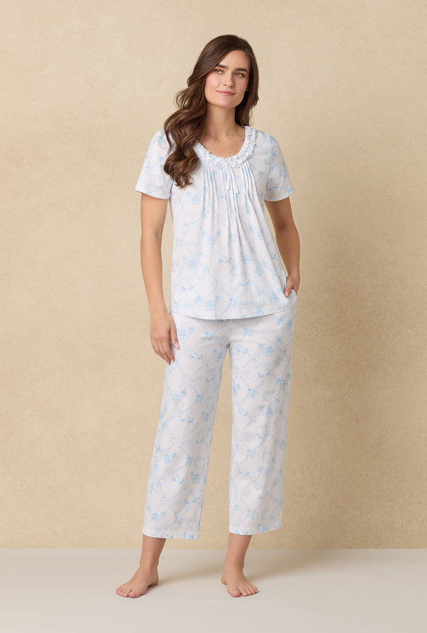 carole hochman Palm Beach Cotton Capri Pajama Set