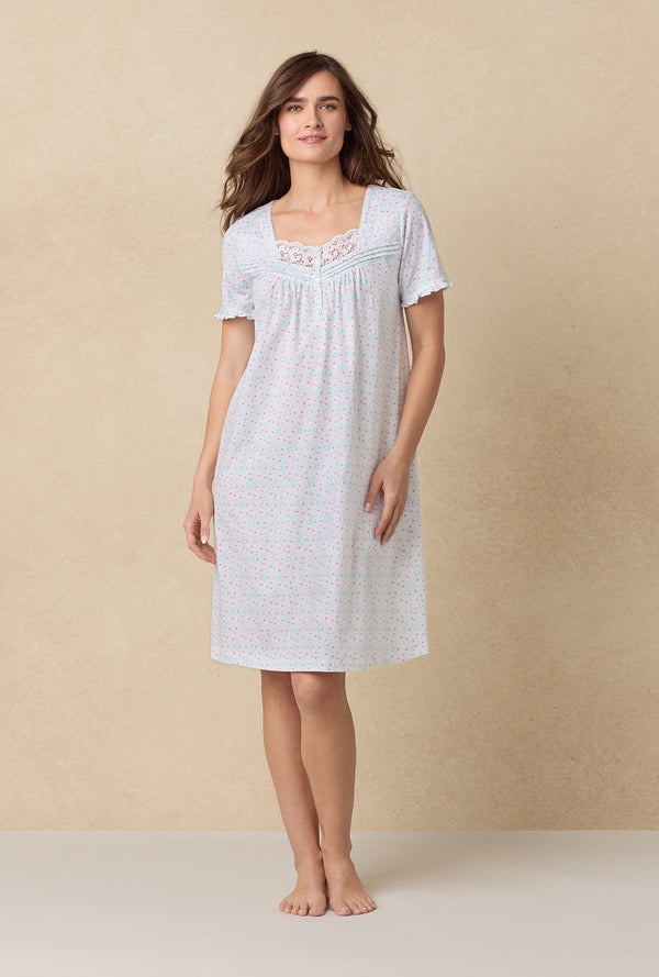 carole hochman Viney Floral Cotton Waltz Nightgown