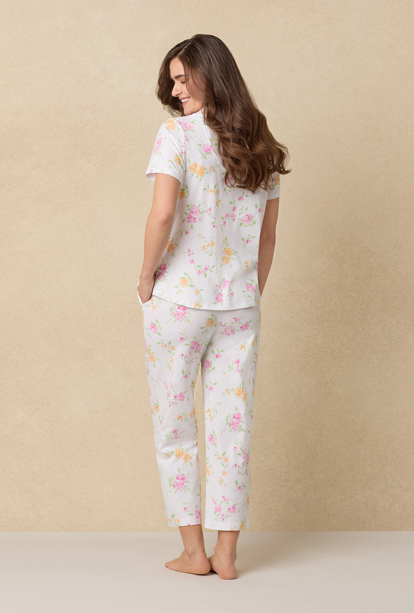 Carole Hochman Cottage Garden Cotton Capri Pajama Set