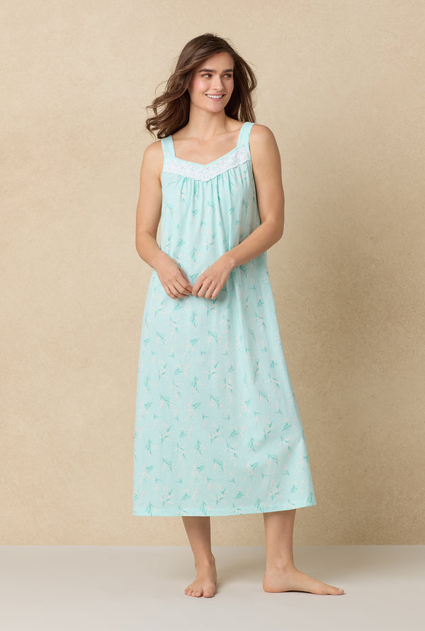 Carole Hochman Lily Of The Valley Cotton Ballet Nightgown