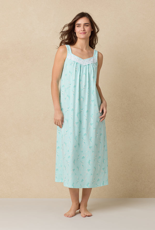 Carole Hochman Lily Of The Valley Cotton Ballet Nightgown