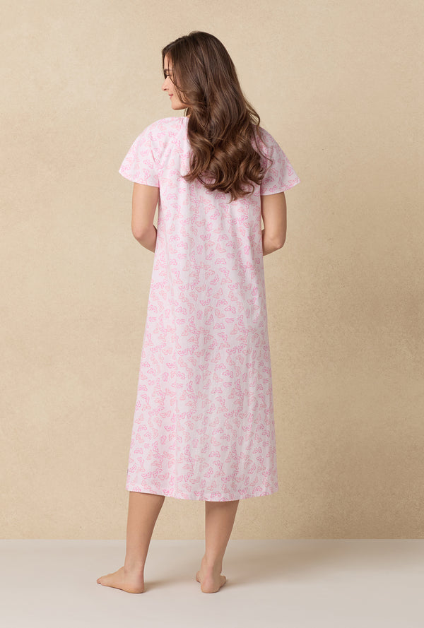 Carole Hochman Pink Butterfly Cotton Ballet Nightgown
