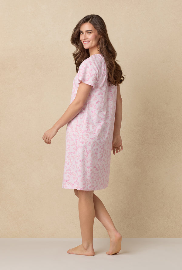 Carole Hochman Pink Butterfly Cotton Waltz Nightgown