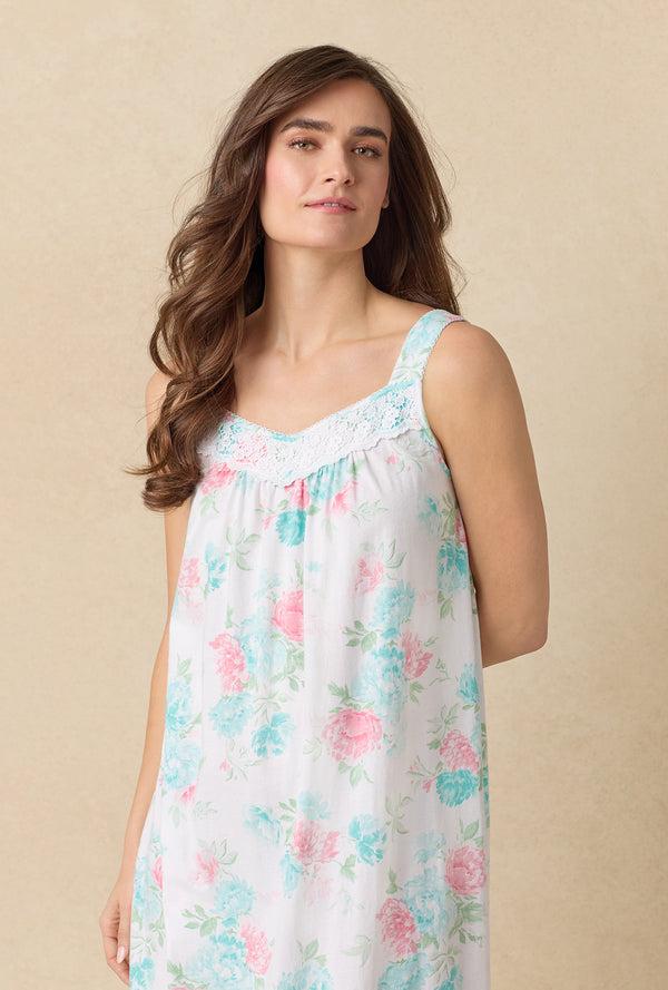 Carole Hochman Precious Peony Cotton Ballet Nightgown
