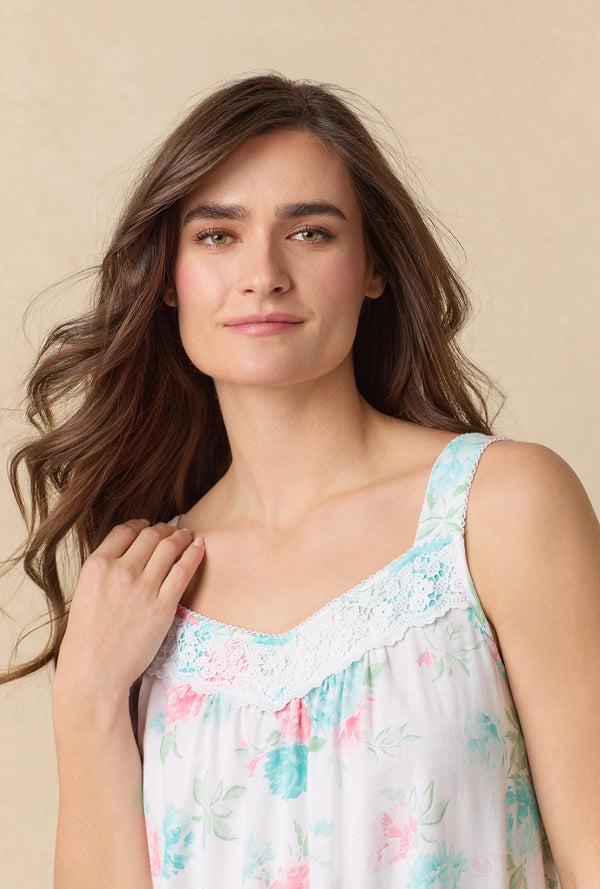Carole Hochman Precious Peony Cotton Ballet Nightgown