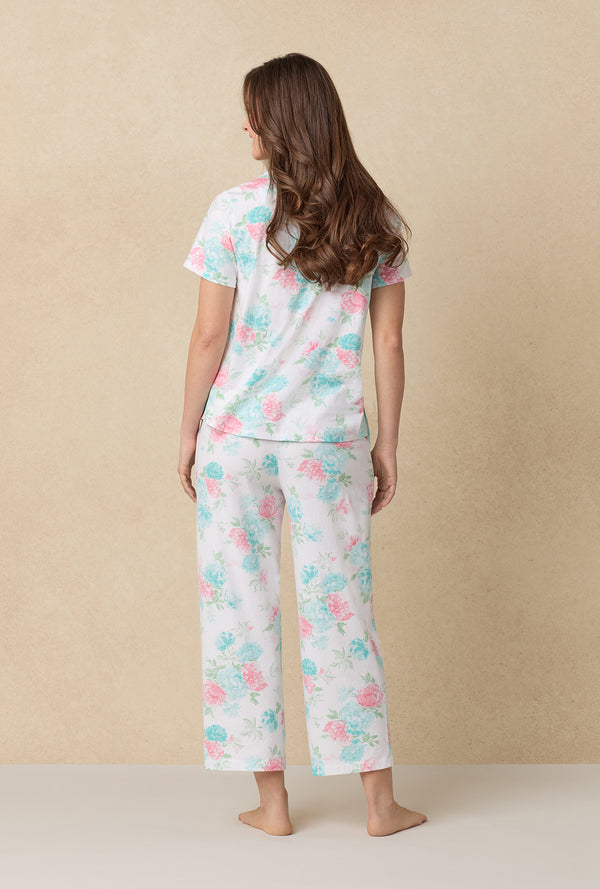 Carole Hochman Precious Peony Cotton Capri Pajama Set