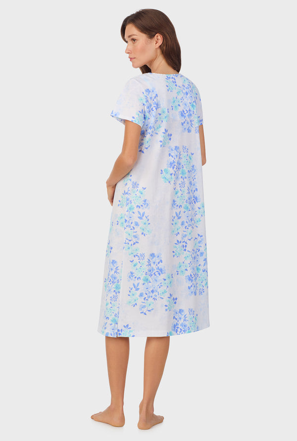 Carole Hochman Watercolor Floral Cotton Waltz Nightgown