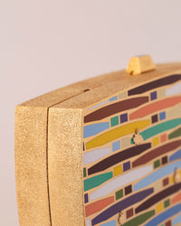 Carolina Bucci 13BC X Carolina Bucci Woven Rainbow Clutch