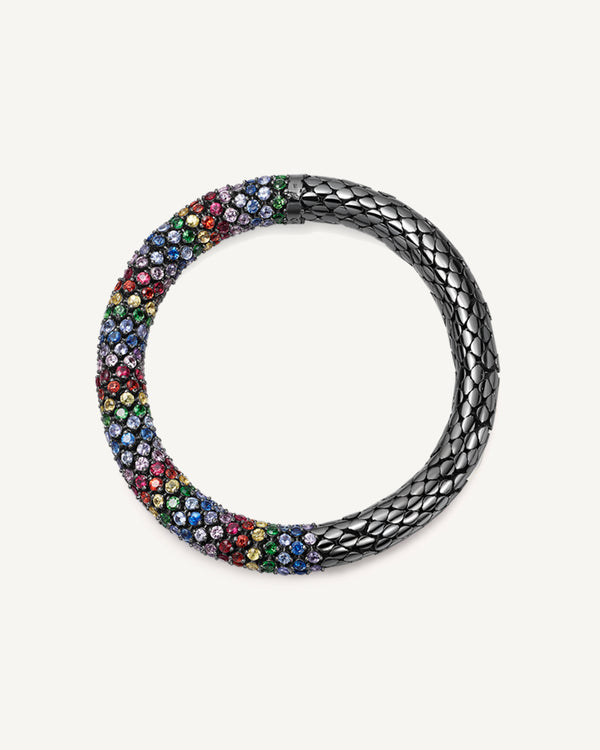 carolina bucci 180 Black Rainbow Twister Luxe Bracelet