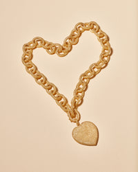 Carolina Bucci 1885 Short Links Necklace With Cuore Pendant